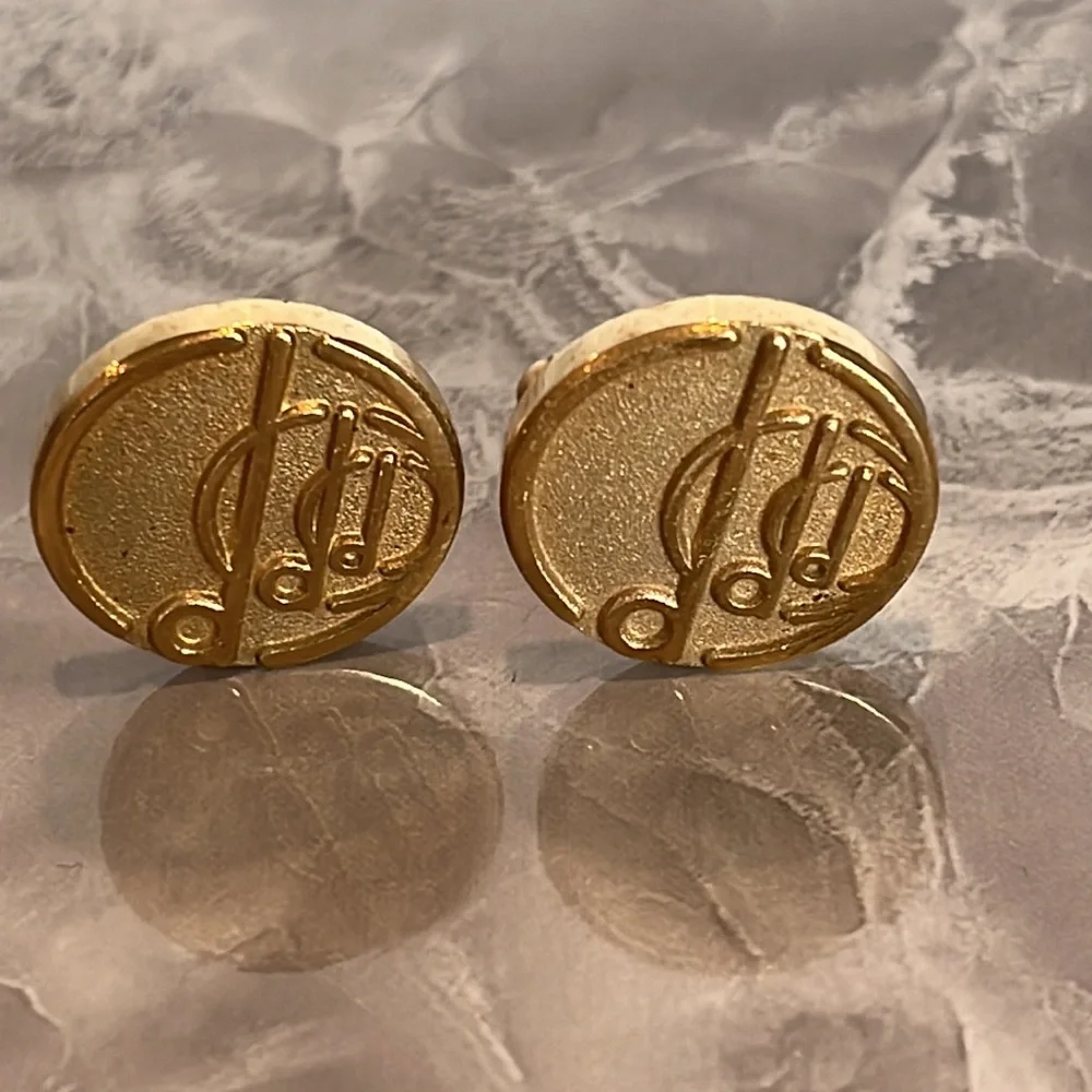 Dunhill triple circle cuff links